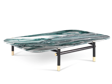 WOODSTOCK - Low rectangular marble and wooden coffee table by ETRO Home Interiors - view 3